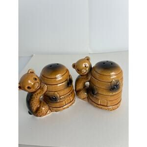 Salt & Pepper Shakers Gurgle Pot. Ceramic Greek Symbol Costa Mesa CA 4.5 Inches